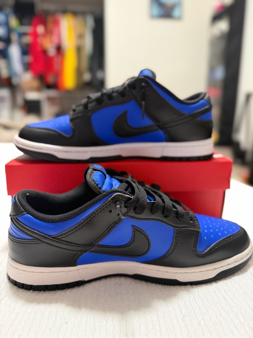 Nike Dunk Low ‘Hyper Royal’ Black and Blue Low-Top Sneakers